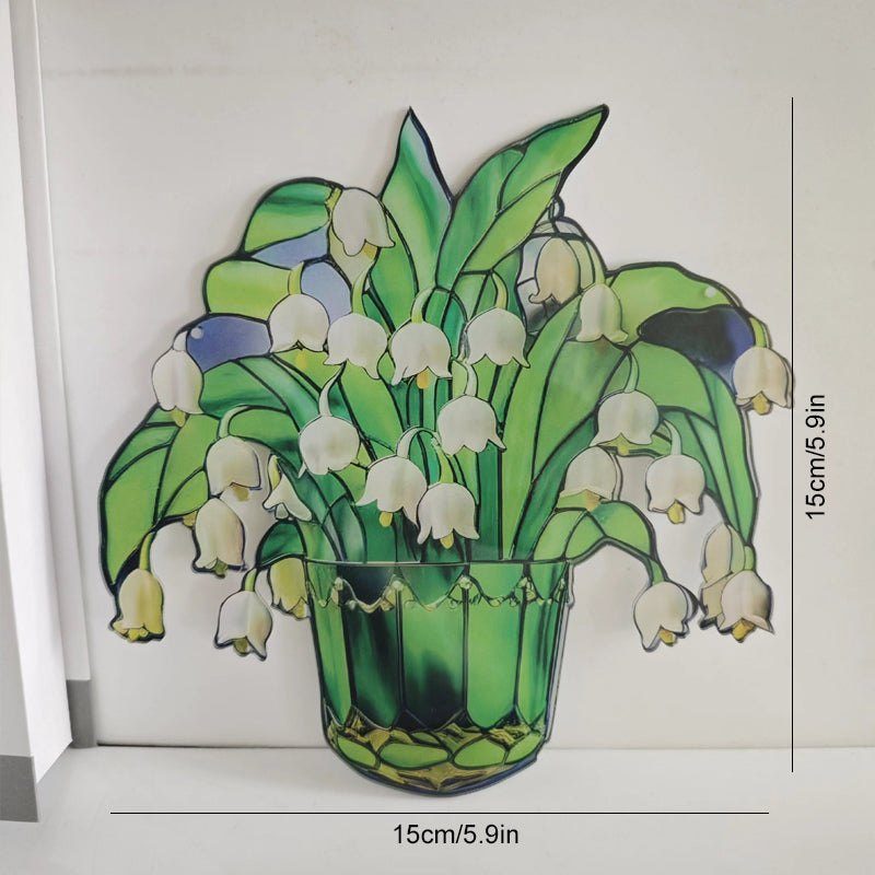 Zonnebloem acryl raam hangend