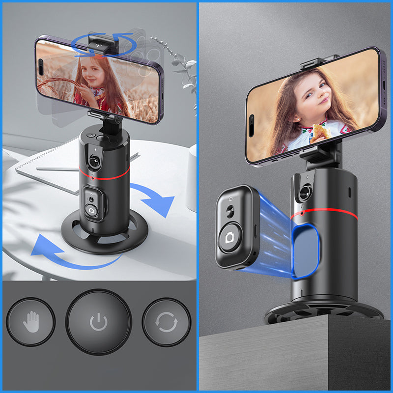 360° Smart Tracking Gimbal met Gezichtsherkenning