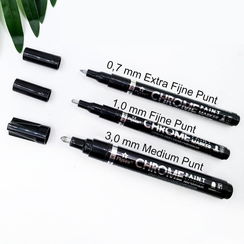 Vloeibare spiegelchroommarker