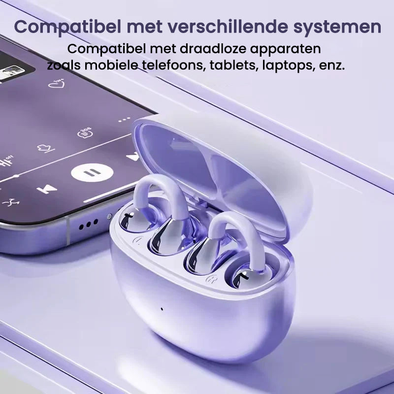 AI Vertaling Open-Oor Clip Bluetooth Hoofdtelefoon