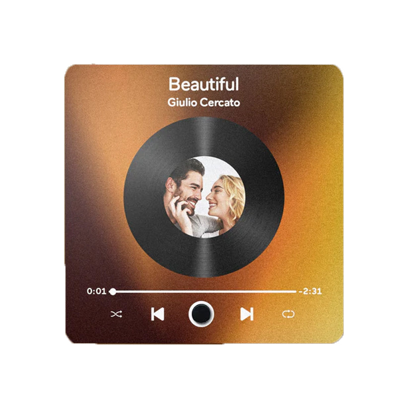 Albumkoelkaststickers – Decoratieve muziek- en fotolijst voor koppels