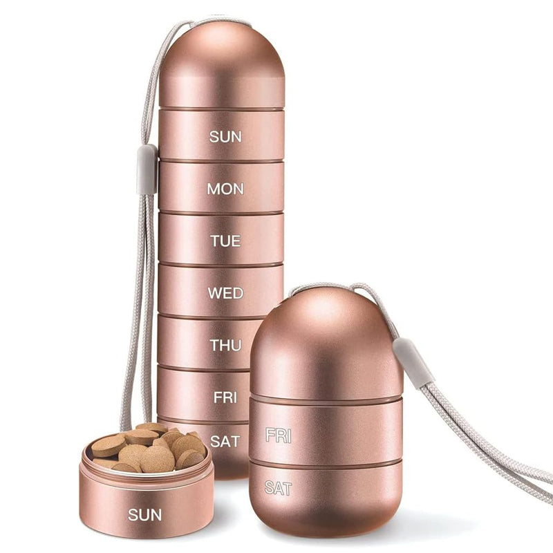 7 dagen draagbare pillendoos voor op reis