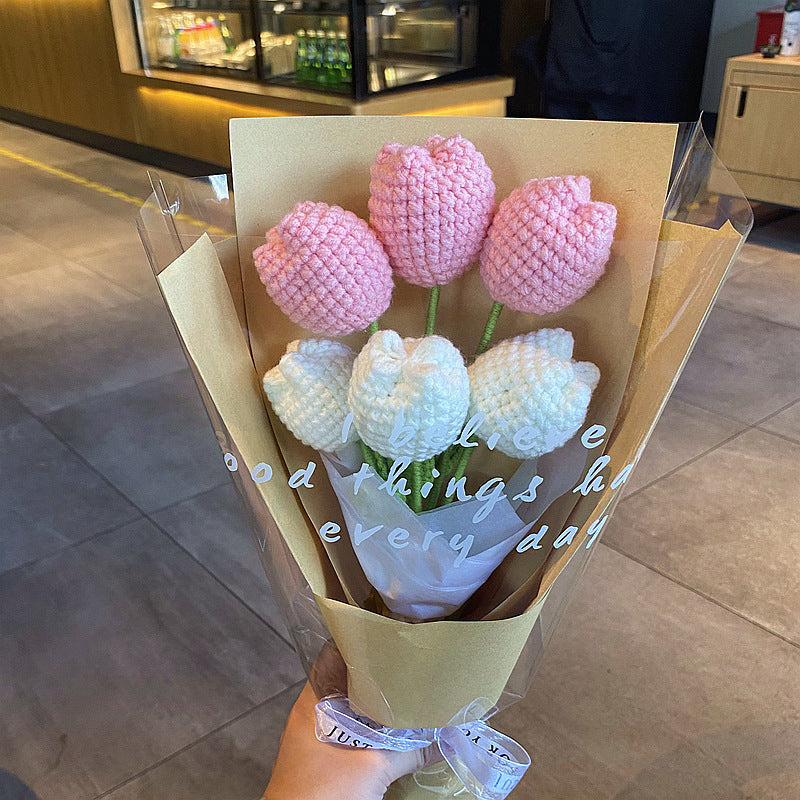 Gehaakt bloemenboeket