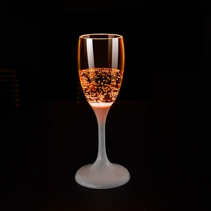 Lichtgevend champagneglas