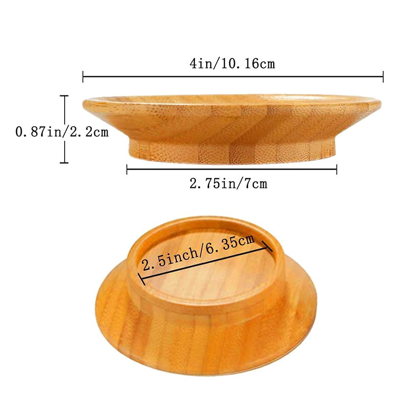 Het Houten Deksel Voor Een Wijnglas