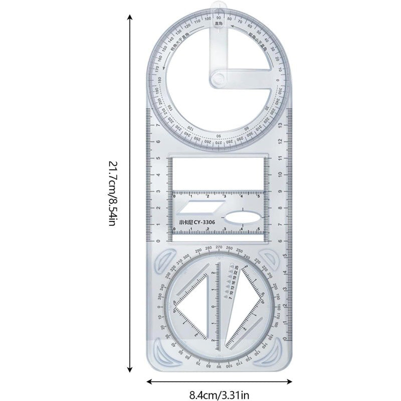 Multifunctionele tekenliniaalset