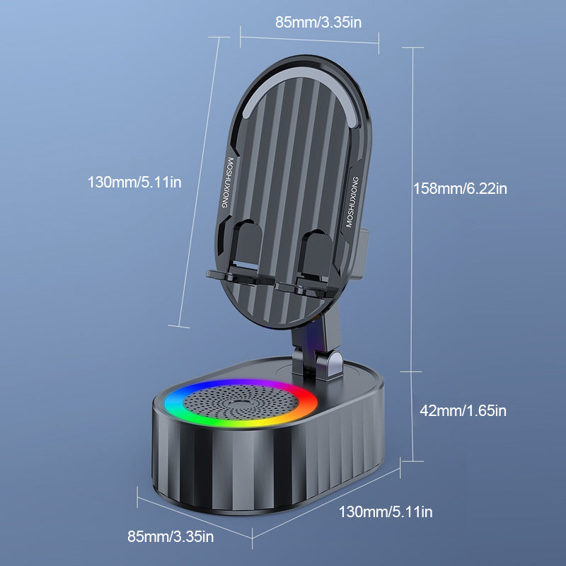 5-in-1 draadloze luidspreker met Bluetooth en verstelbare standaard