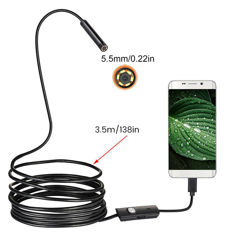 Waterdichte Android-telefoonendoscoop