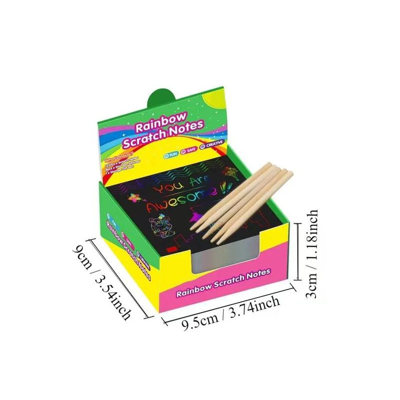 DIY Regenboog Magie teken Papier Kunst Set (100 vellen / 1 set)