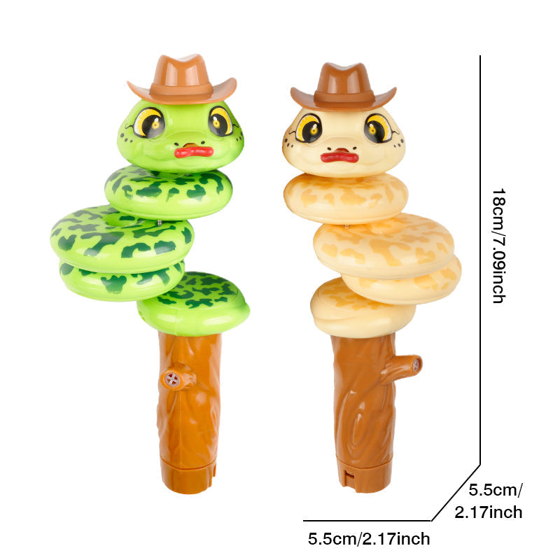 Verdraaide balans Zwaaiende slangfluitje speelgoed