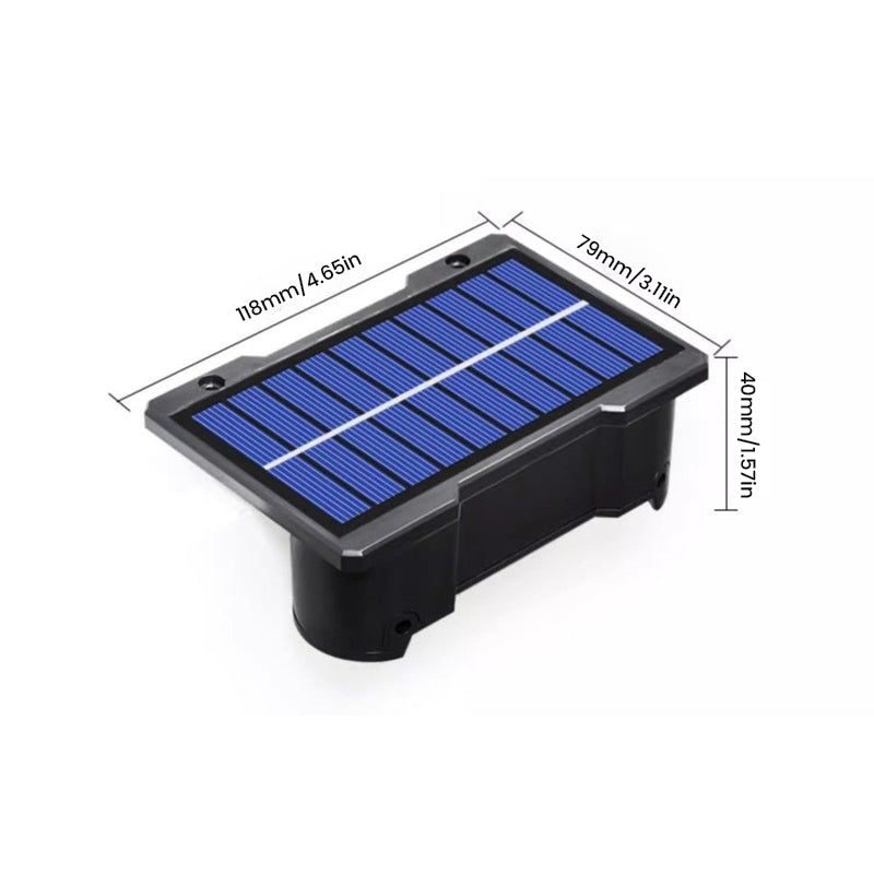 Waterdichte buitenwandlamp op zonne-energie