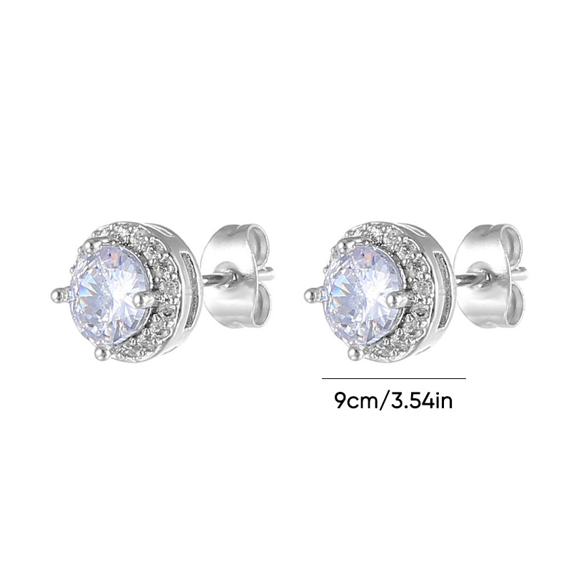 Creatieve bijpassende oorbellen van zirkonia