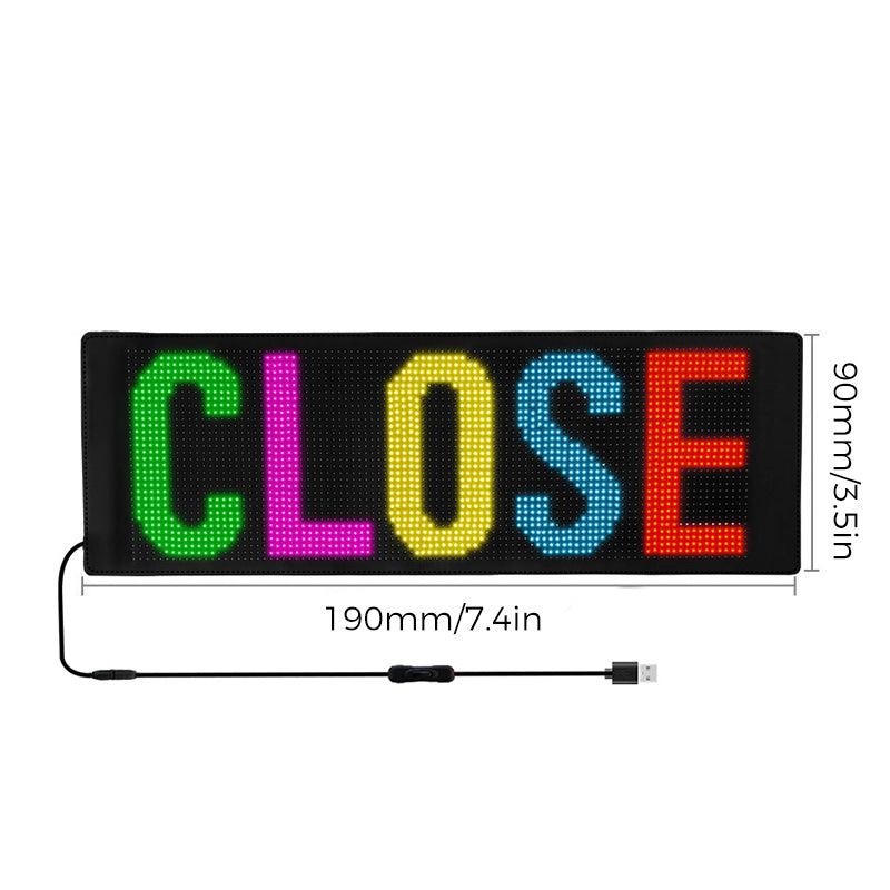 Ultradun flexibel Bluetooth LED-scherm