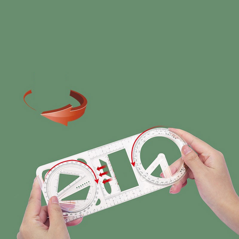 Multifunctionele tekenliniaalset