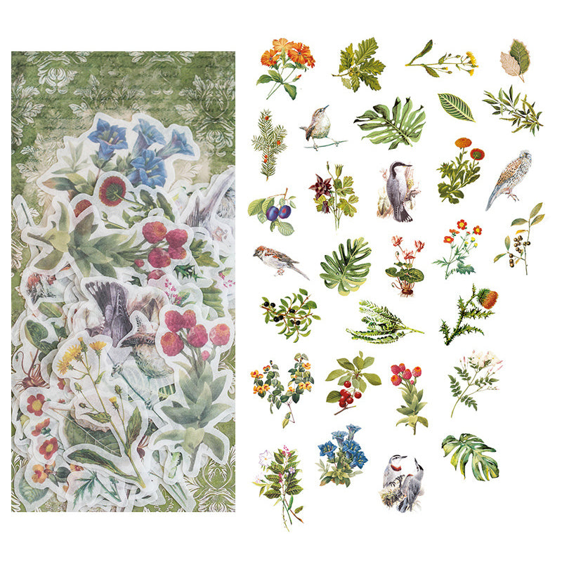 Memory Garden-serie PET-stickerset