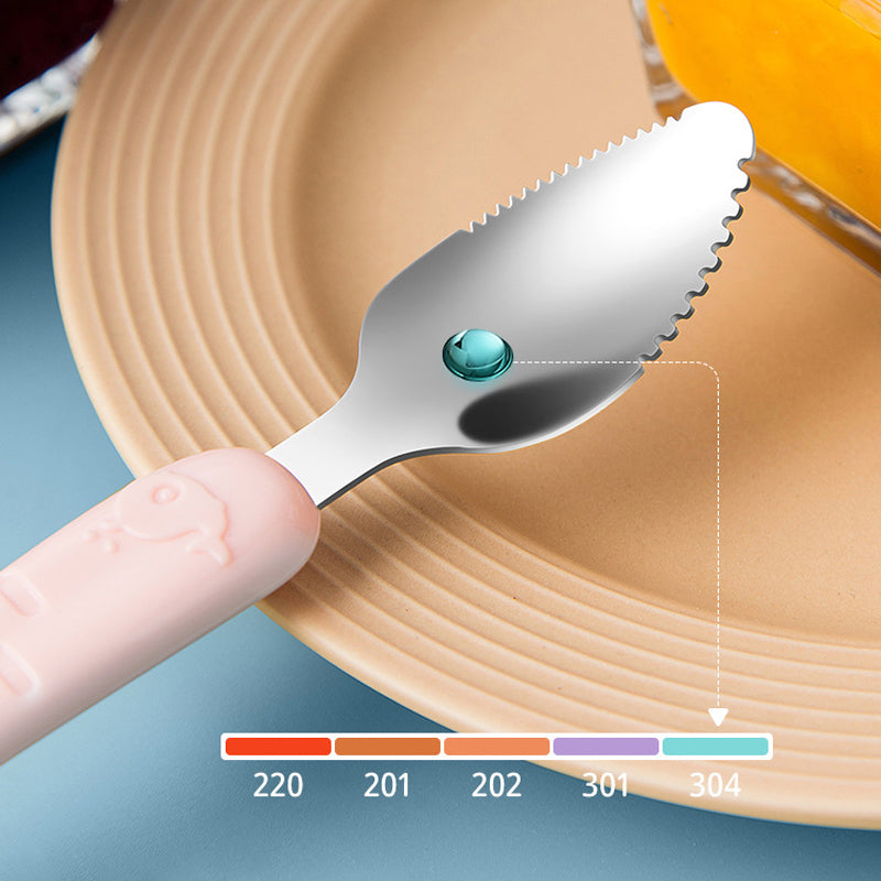 Siliconen babylepel met dubbele kop