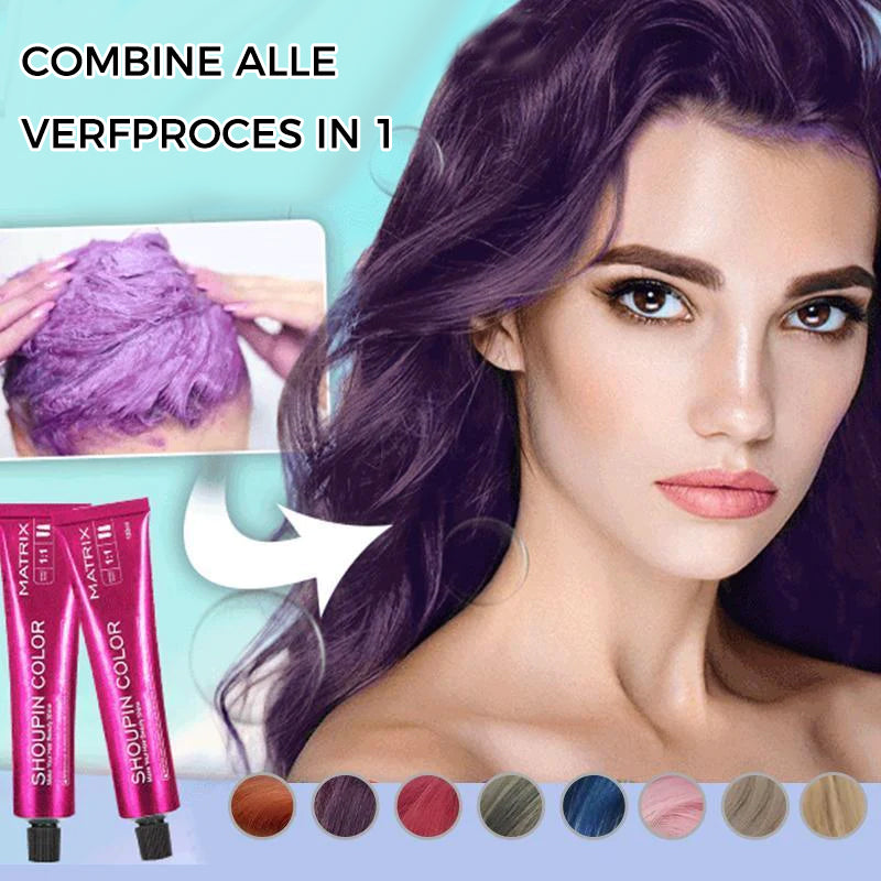 DIY Haarkleuring Kit (Haarverf + Fles Met Kam)