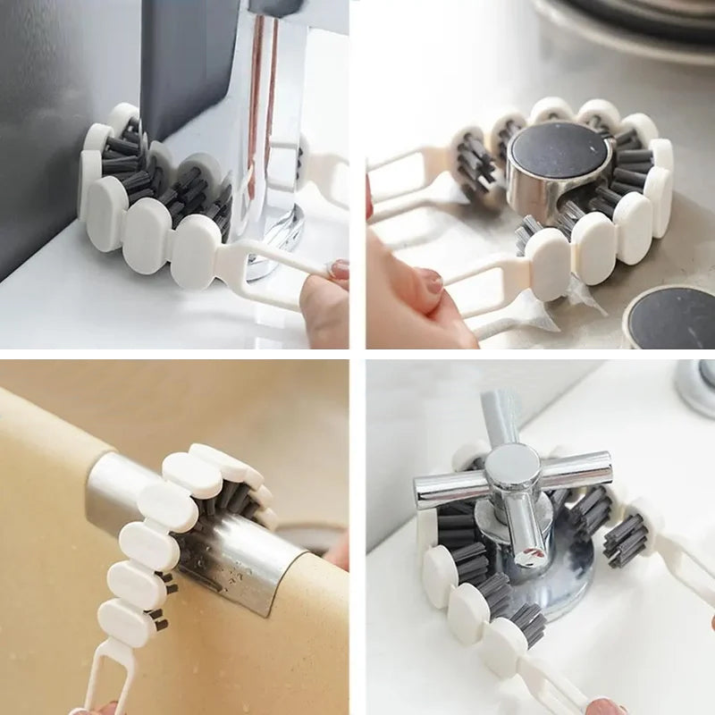 Buigbare multifunctionele reinigingsborstel