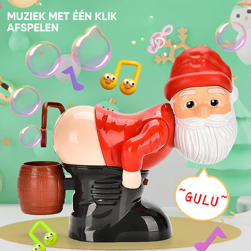 Grappige kerstman bellenblaasmachine