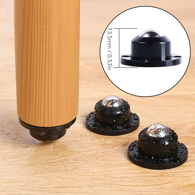 Zelfklevende kogellagervielrichtingswiel stille wiel