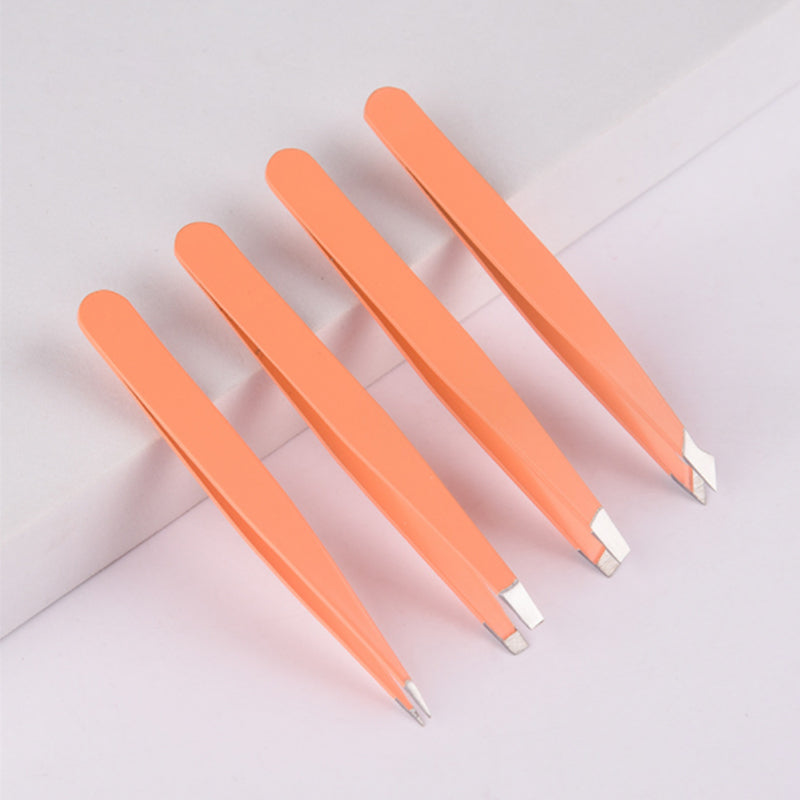 Multifunctionele roestvrijstalen wenkbrauwpincetset