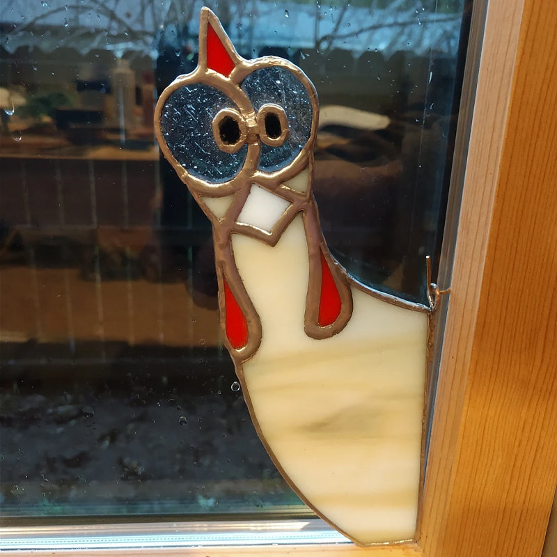 Grappige raamhoekdecoratie