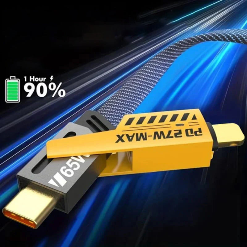 4-in-1 PD 65W snellaadkabel