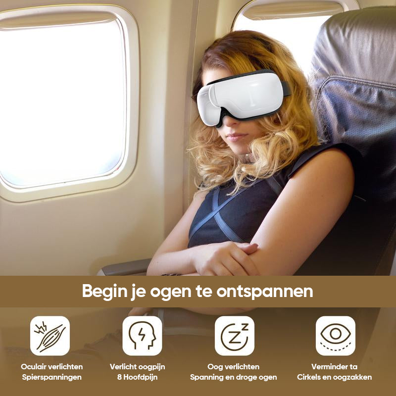 Oogmassageapparaat met warmtetherapie