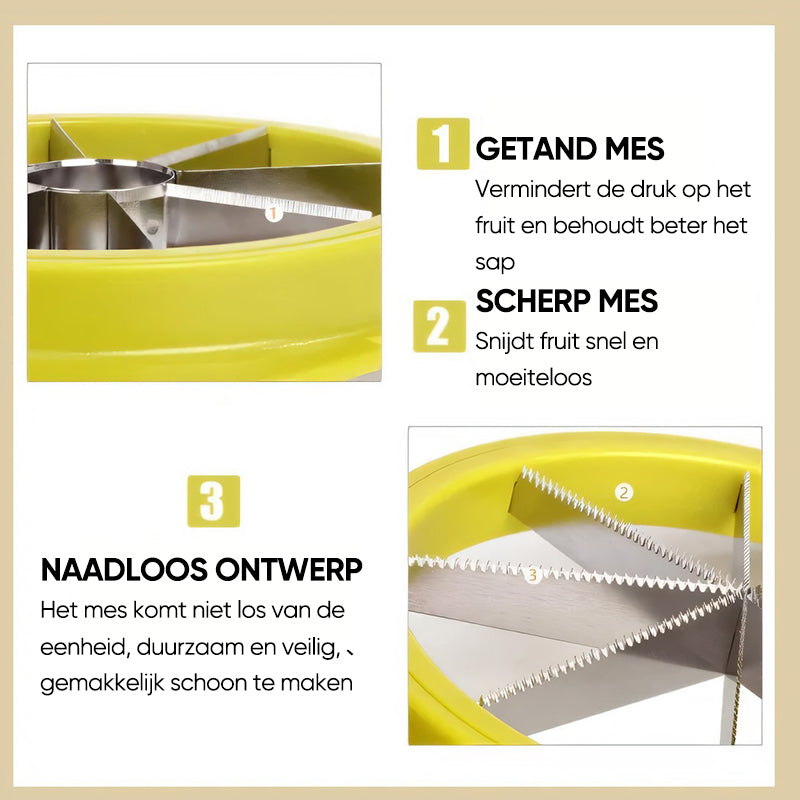 Multifunctionele fruitsnijder en kerner