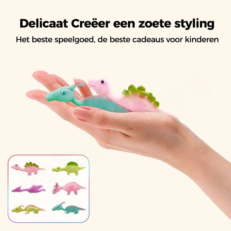 Katapult Dinosaurus Vingerspeelgoed (10st)