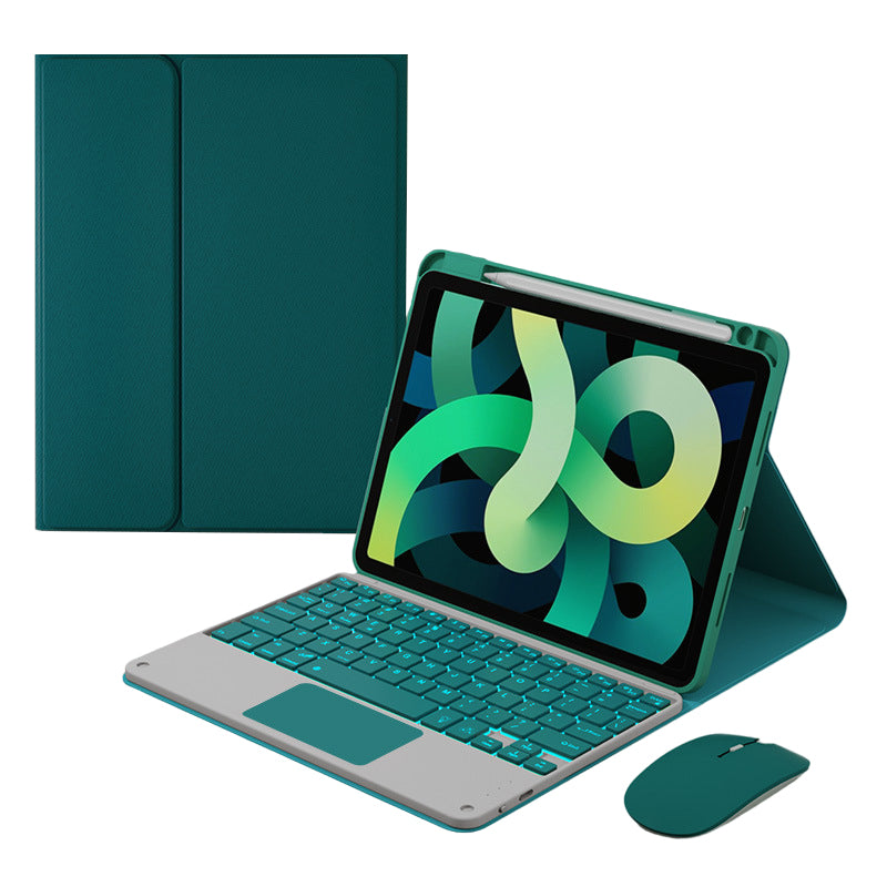 Afneembaar draadloos toetsenbord met hoesje en potloodhouder