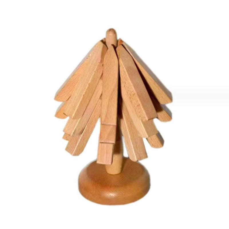 Zwarte walnoot houten tafelmat