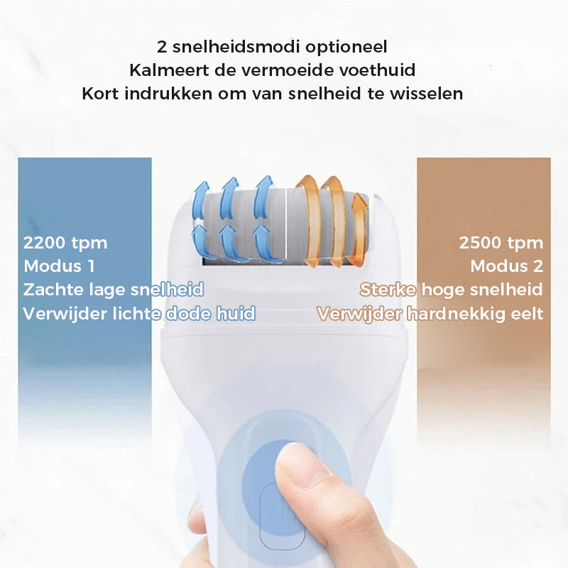 Oplaadbare elektrische voeteeltverwijderaar