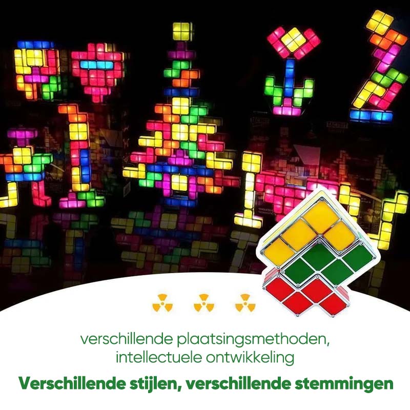 Tetris stapelbaar LED-nachtlampje