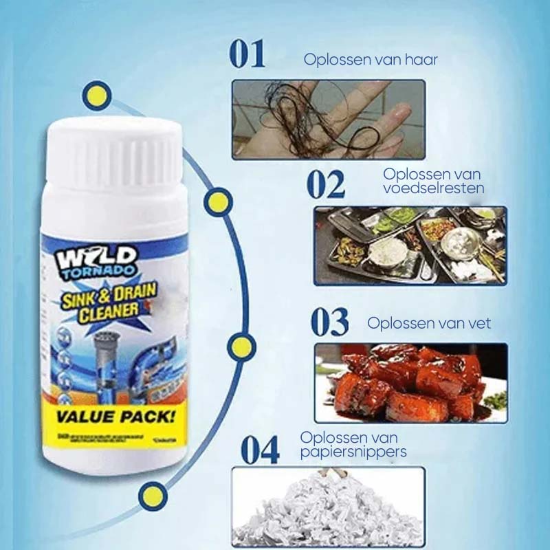 Gootsteen- en afvoerreiniger