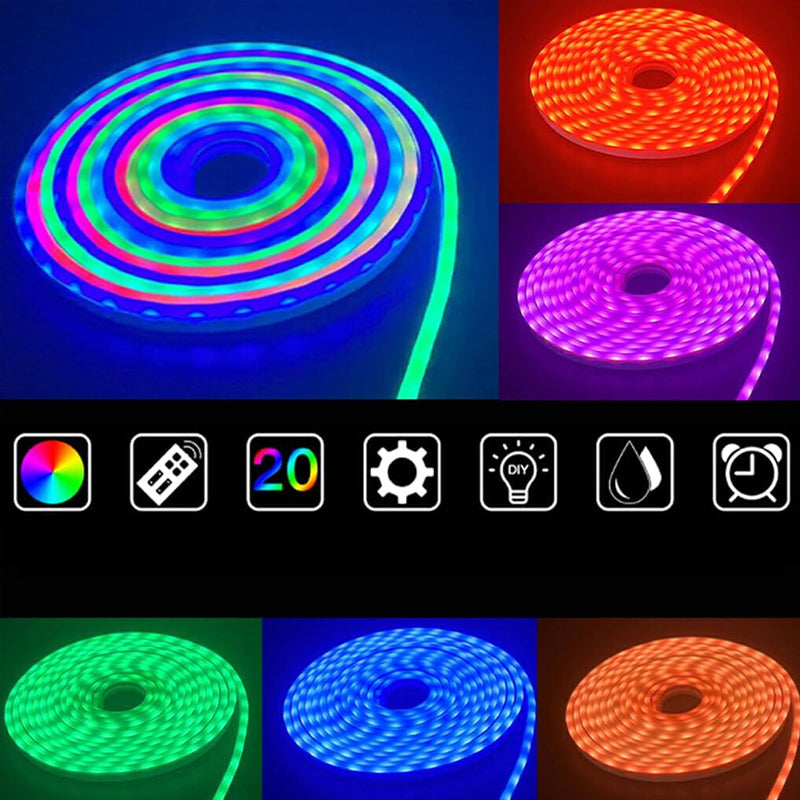 Verlichte muziek-neonstrip