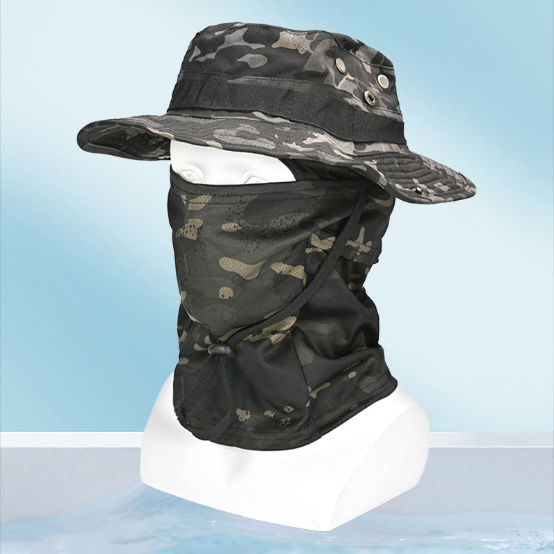 Multifunctionele camouflage-bergsporthoed