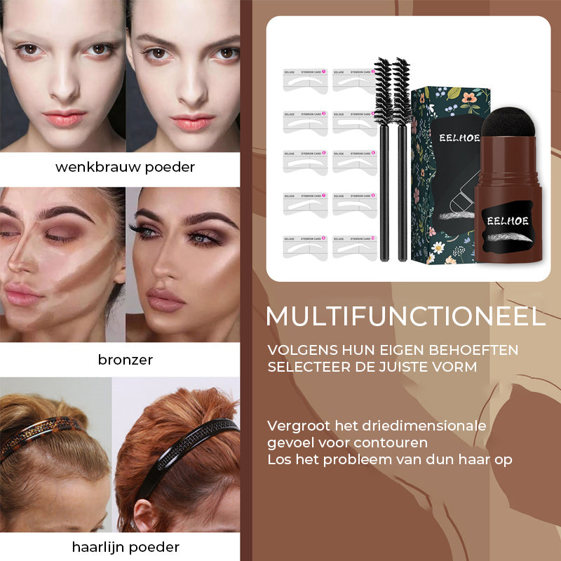 Wenkbrauw stempel beeldhouwset