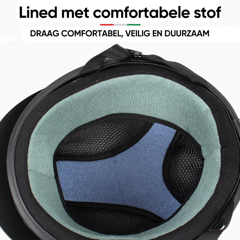 Motorfiets Harley PU-helm met bril