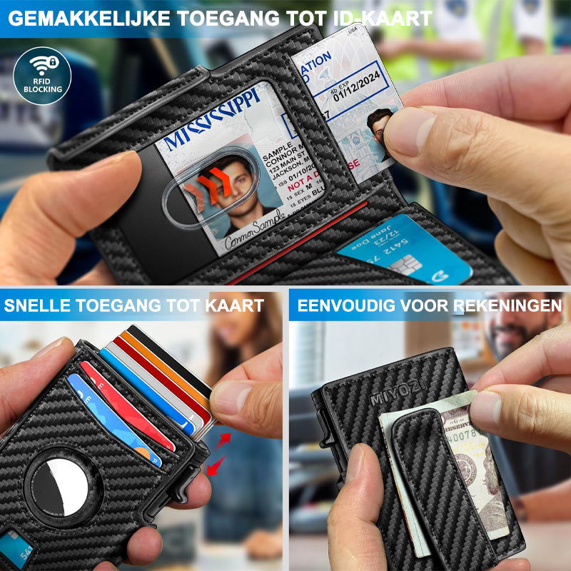 Zakelijke stijl pu lederen geldclip voor heren