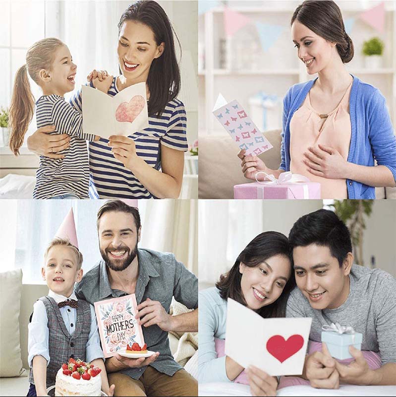 Handgemaakt getekend geluidsgroetkaartje