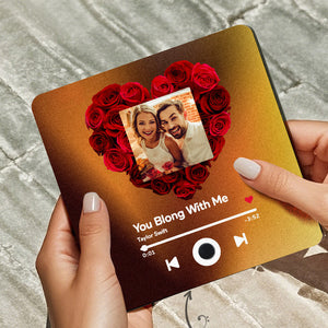 Albumkoelkaststickers – Decoratieve muziek- en fotolijst voor koppels