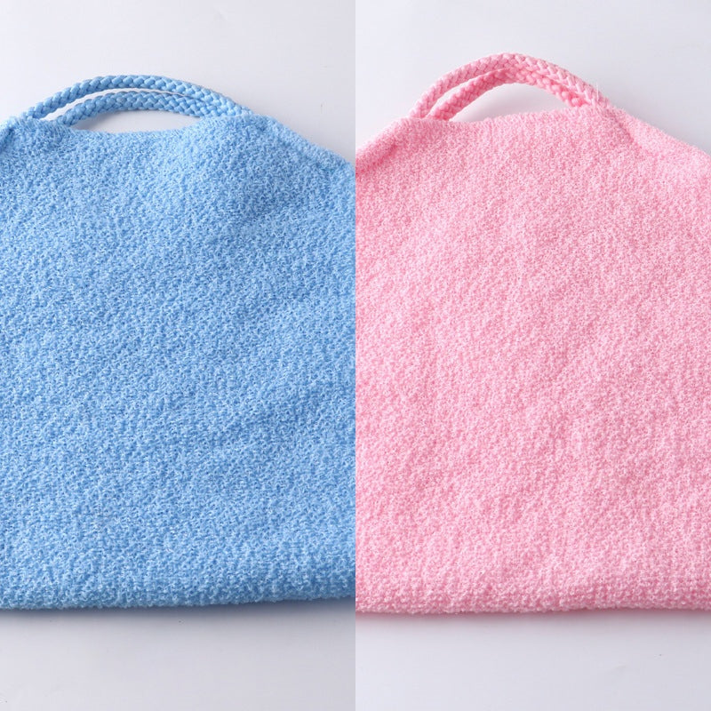 Rekbare rugwrijfbadhanddoek