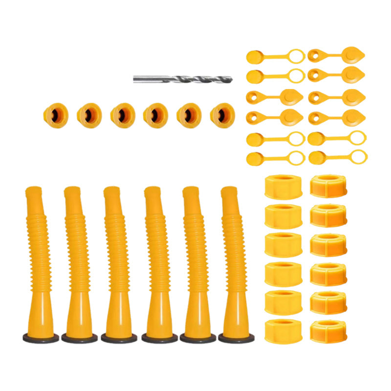 Verbeterde vervangende gasflestuit met flexibele spuitmond