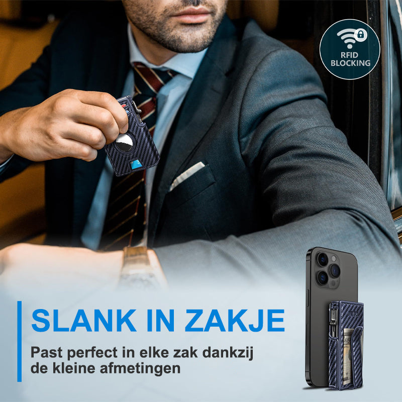 Zakelijke stijl pu lederen geldclip voor heren