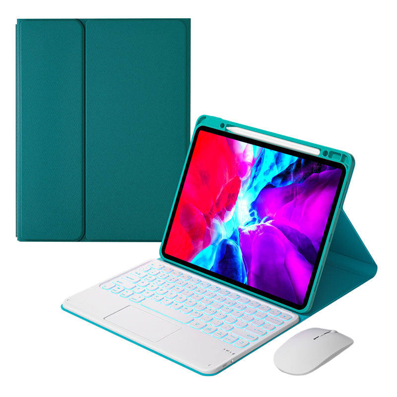 Afneembaar draadloos toetsenbord met hoesje en potloodhouder