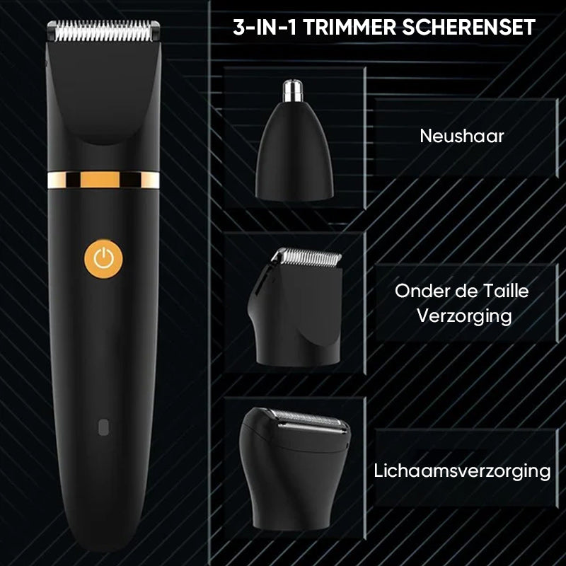 3-in-1 elektrische lichaamshaartrimmer