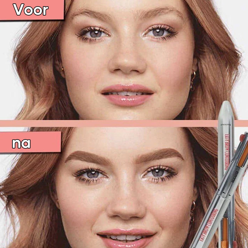 4-in-1 wenkbrauwcontour- en markeerstift