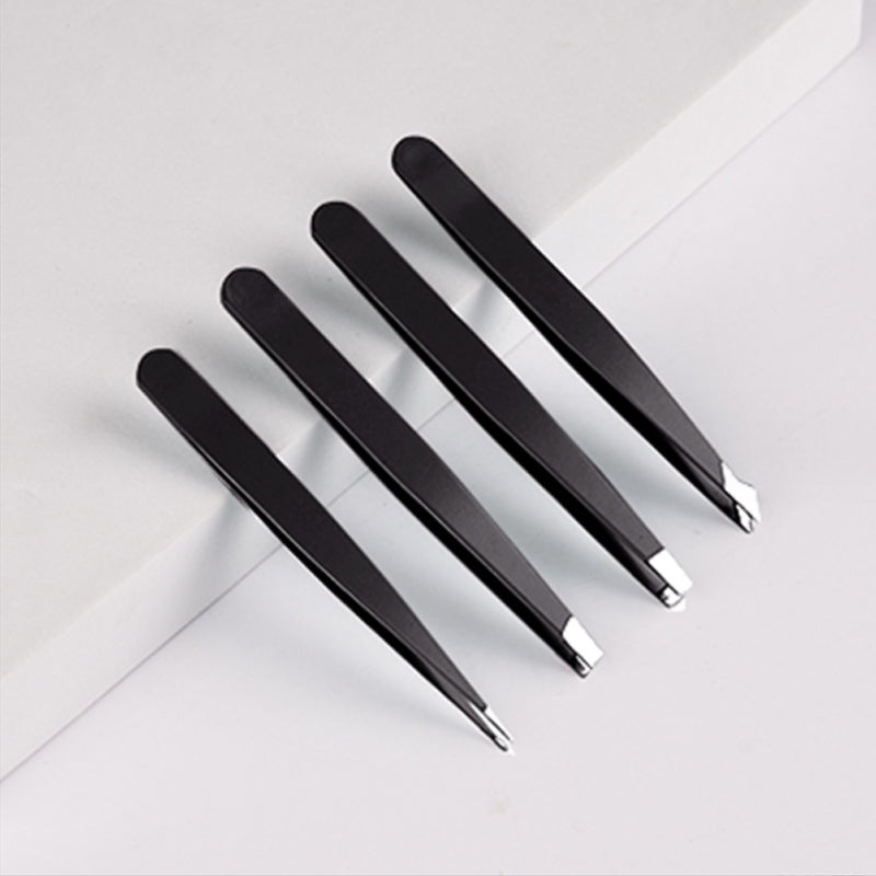 Multifunctionele roestvrijstalen wenkbrauwpincetset