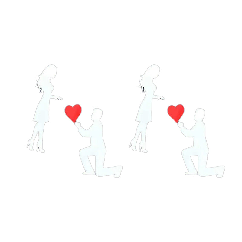 Koppelstickers Autosticker: Romantische Huwelijksaanzoekdecoratie